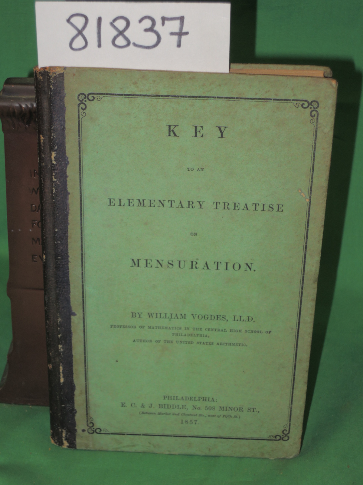 Vogdes, LlD, William: Key to an Elementary Treatise on MENSURATION