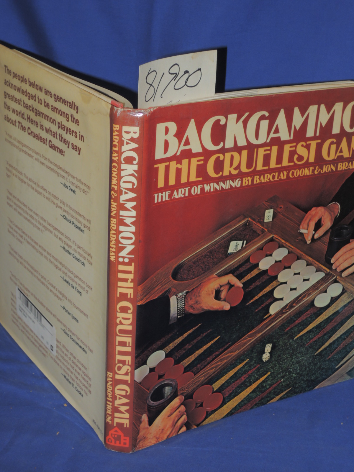 Cooke, Barclay & Jon Bradshaw: Backgammon the Cruelest Game The Art of Winning
