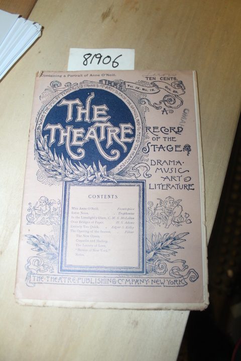 Theatre Publishing Co: The Theatre Vol IV No, 19 Oct 29 A Record of the Stage
