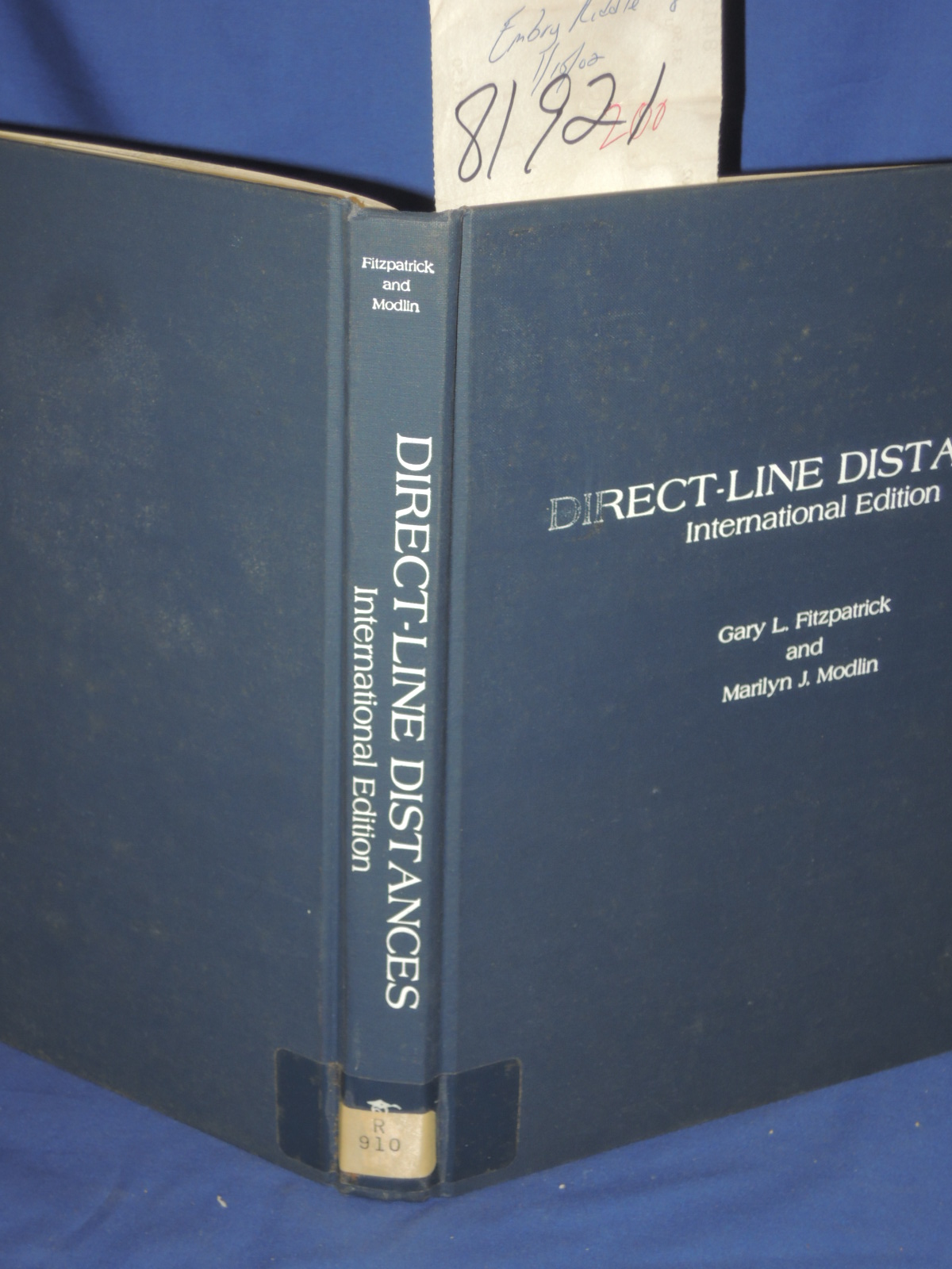 Fitzpatrick, Gary L.; Modlin, Marily...: Direct-Line Distances International ...