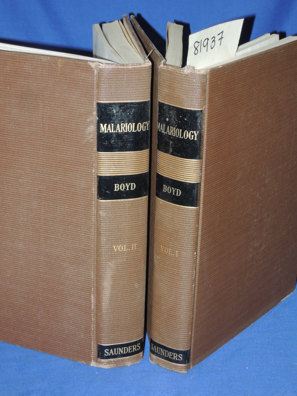 Boyd, Mark F.   edited  65 contributors: Malariology: A Comprehensive Survey ...