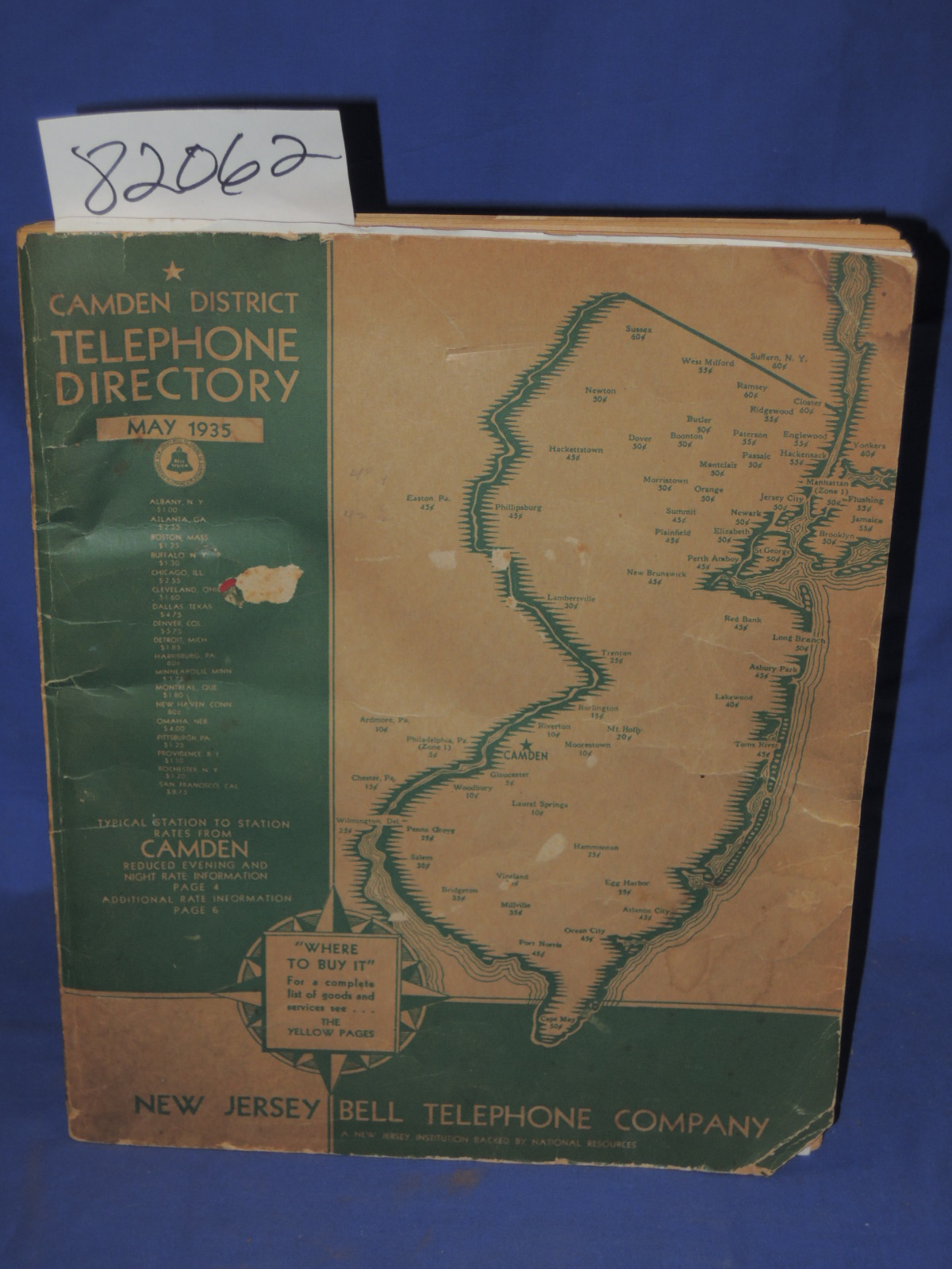 New Jersey Bell Telephone Company: Camden Disctrict Telephone Directory