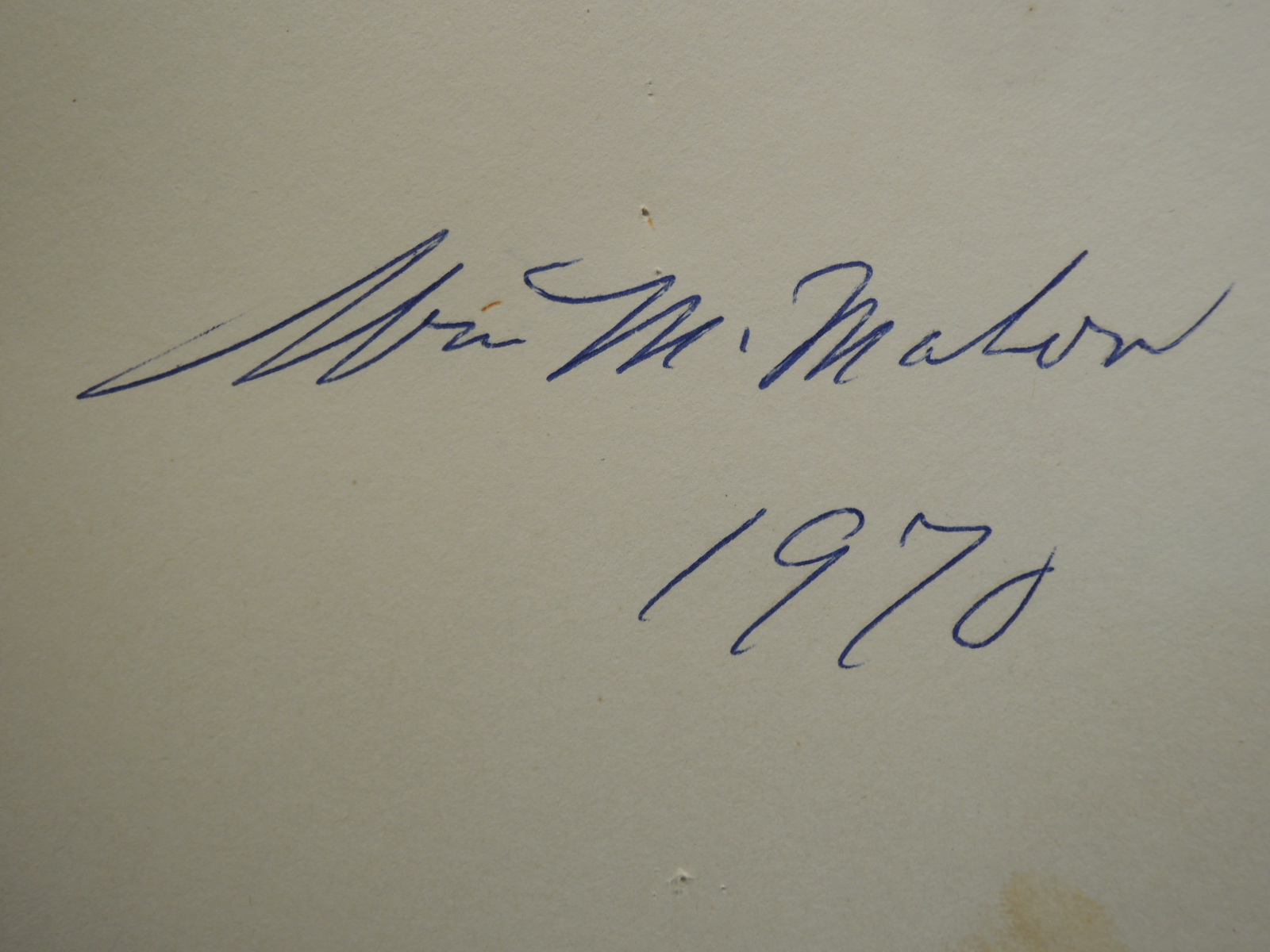 McMahon, William signed by the author: So Young...So Gay  story of the boardw...