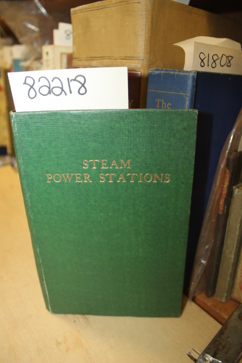 McLean, G. O.: Steam Power Stations equipment and maintenance