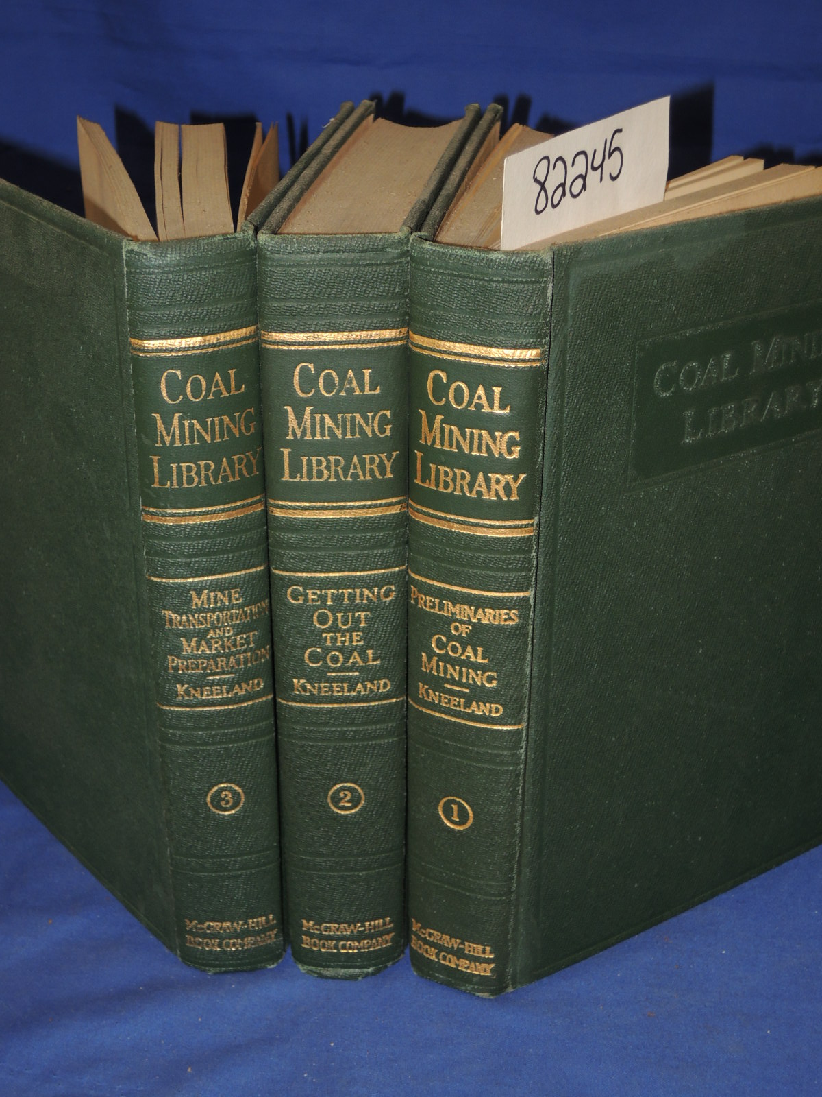 Kneeland, Frank H.: Coal Mining Library: Three  Volume Set  prospecting-explo...