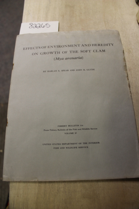 Spears, Harlan and Glude, John: Effects of Environment and Heredity of Growth...