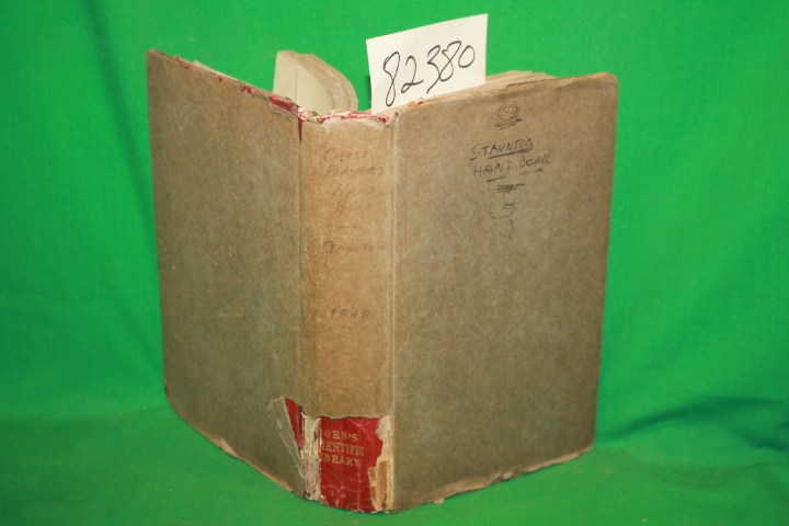 Staunton, Howard: Chess - Player's Handbook Popular and Scientific introducti...