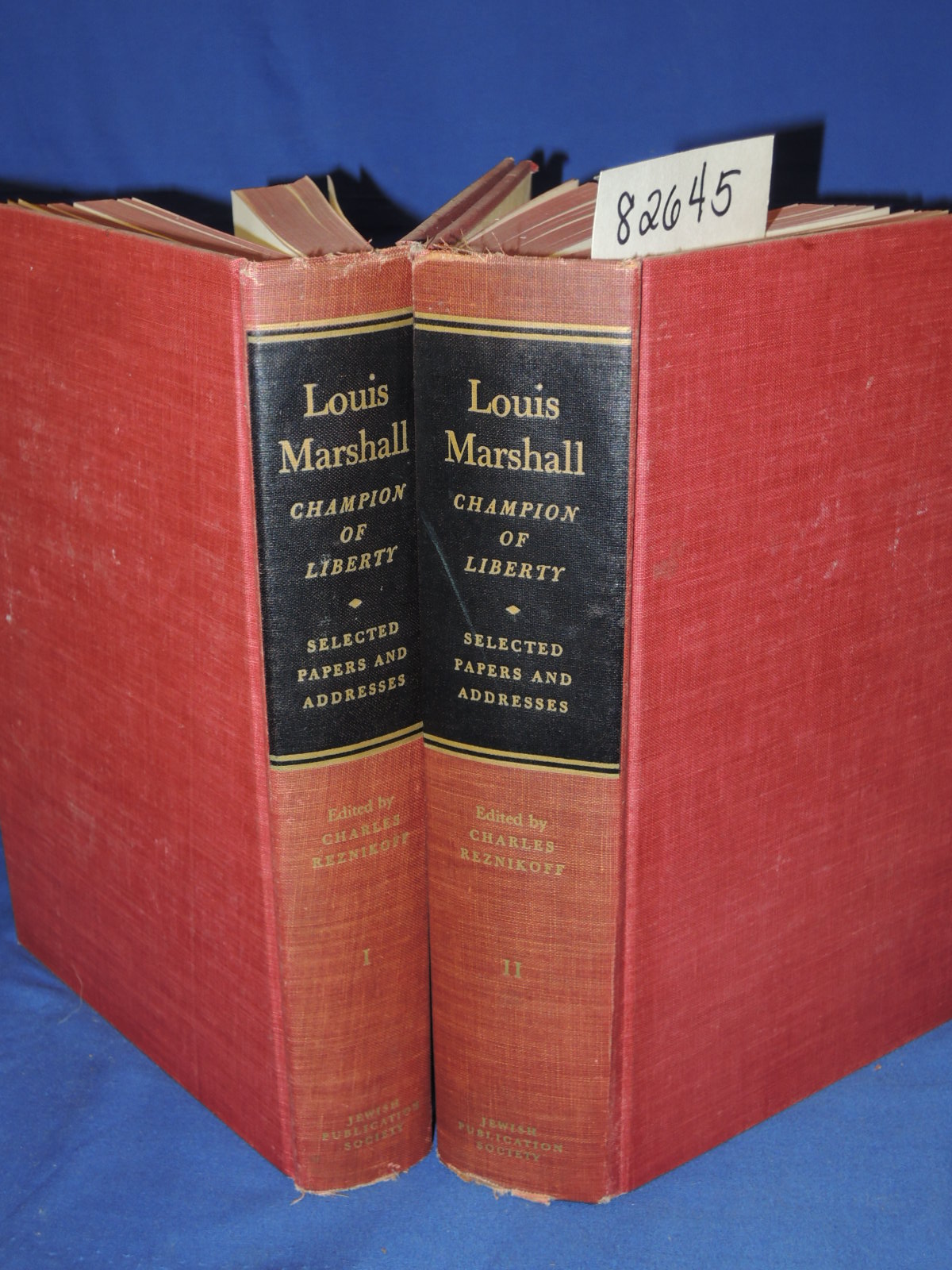Reznikoff,Charles: Louis Marshall Champion Of Liberty 2 volume set