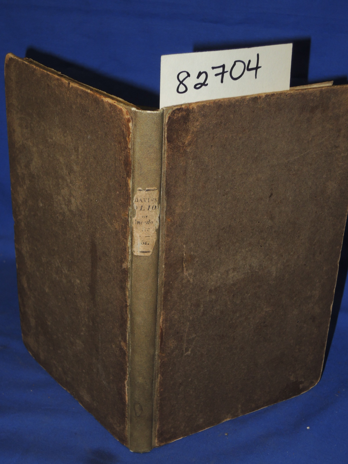 Davis, William: An Olio of Biographical and Literary Anecdotes and Memoranda,...