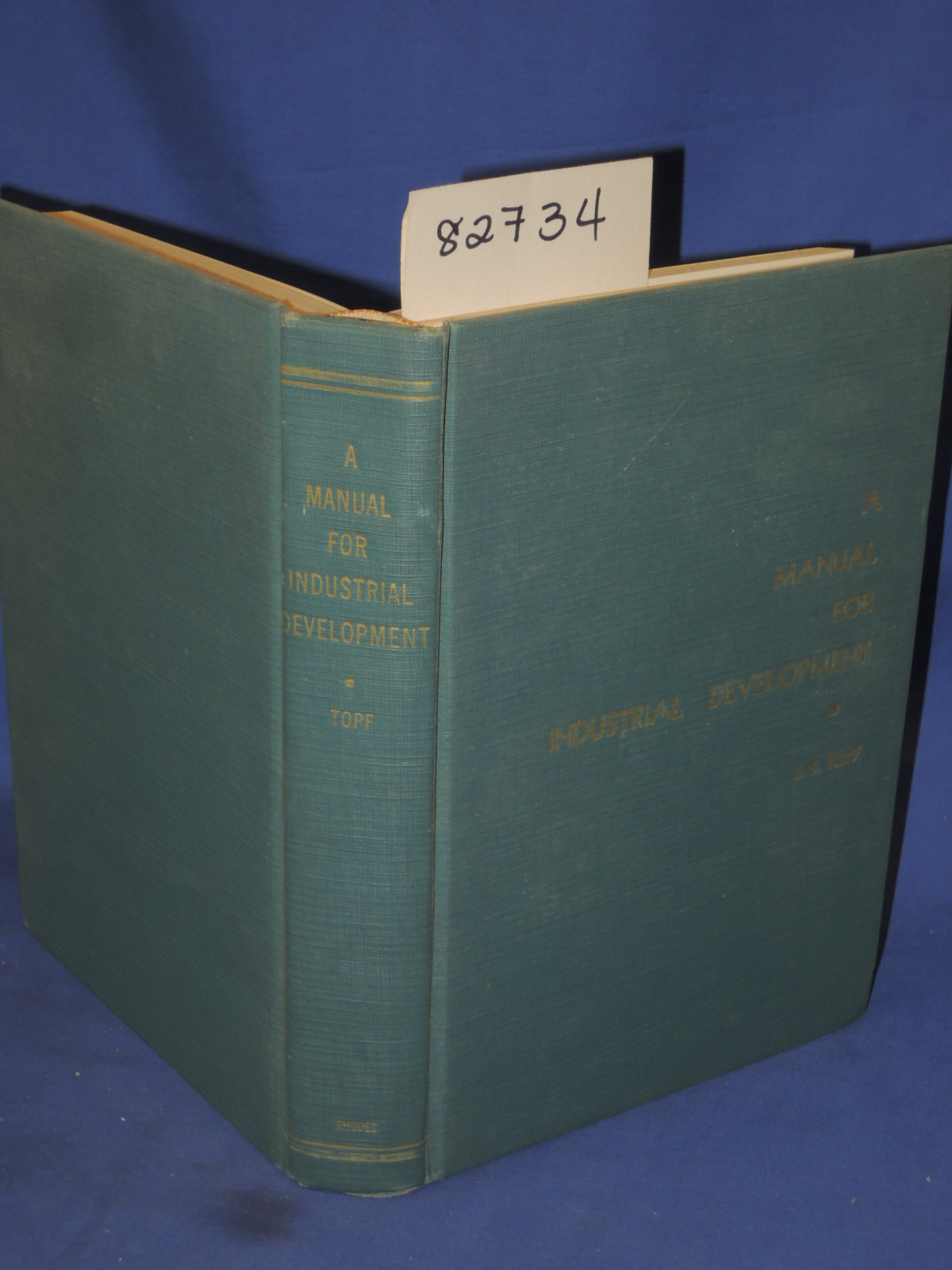 Topf, S. B.: A Manual for Industrial Development