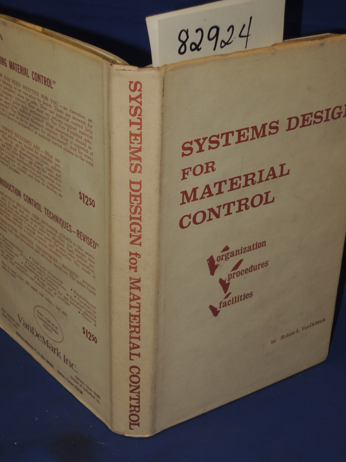 VanDeMark, Robert L.: Systems Designs For Material Control
