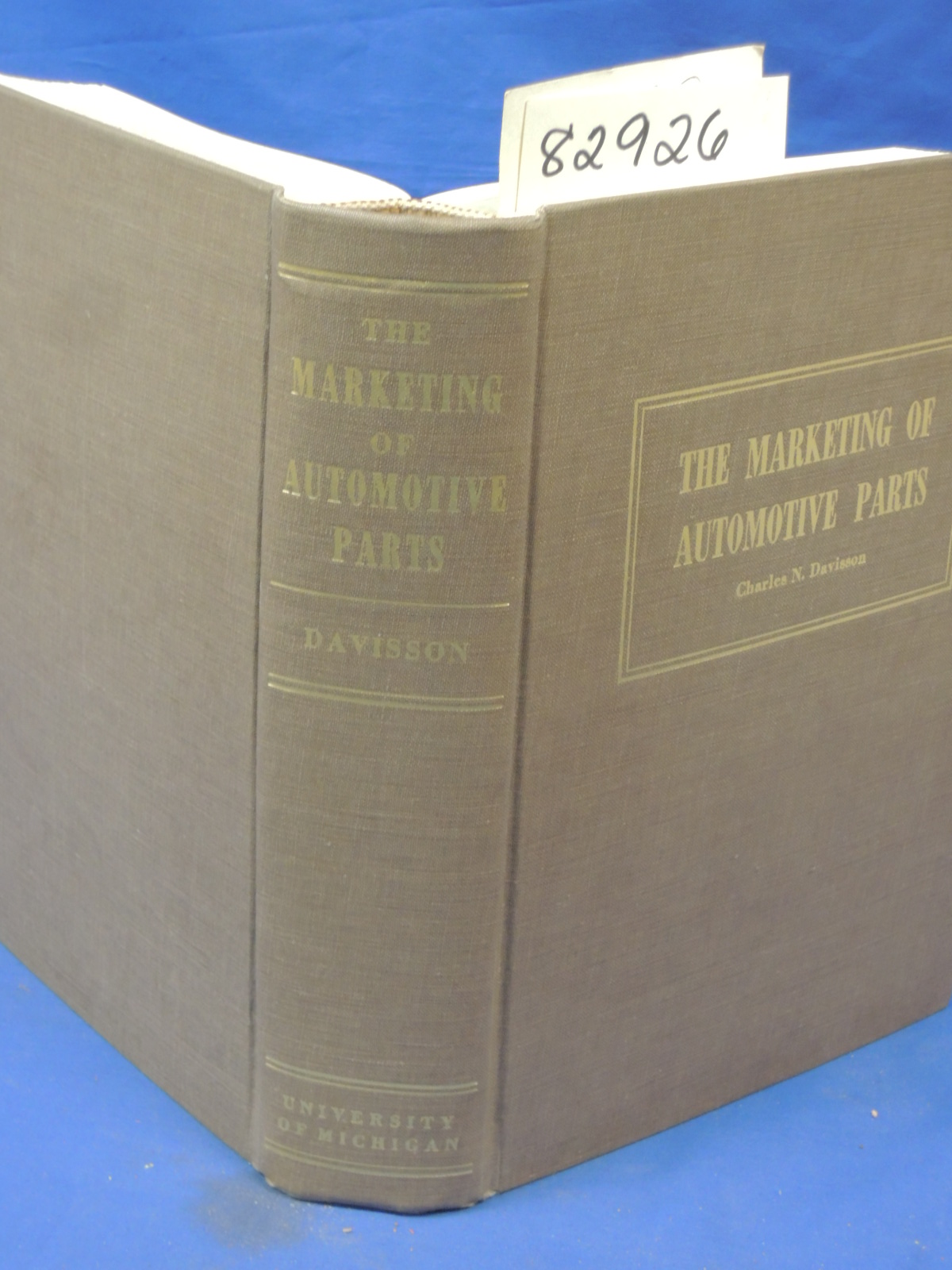 Davisson, Charles: The Marketing Of Automotive Parts  VolumeXII No.1