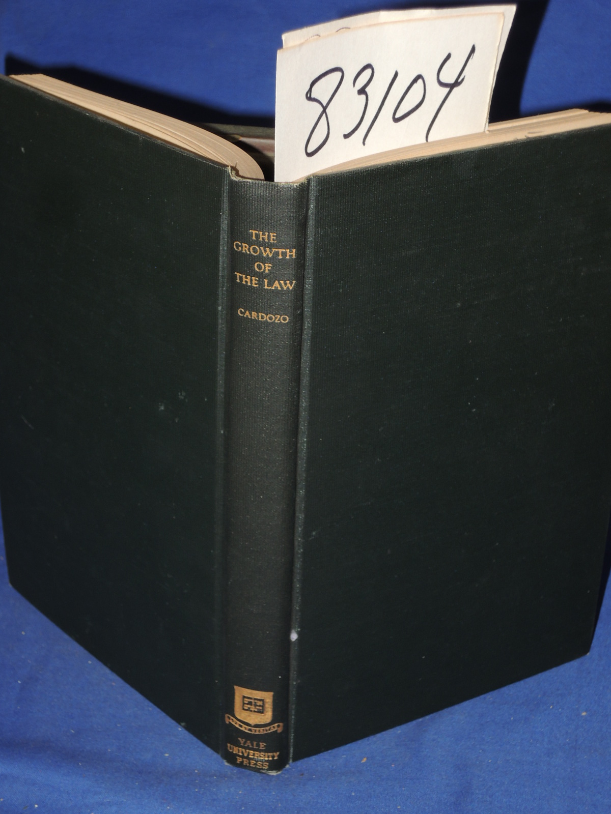 Cardozo, Benjamin N.: The Growth of the Law