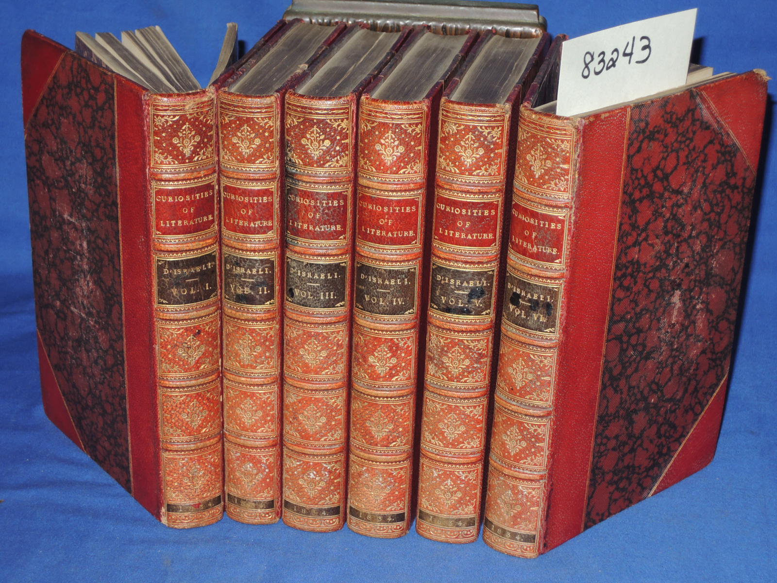 D'Israeli, I. ESQ. D.C.L. F.S.A.: Curiosities of Literature (6 volumes)