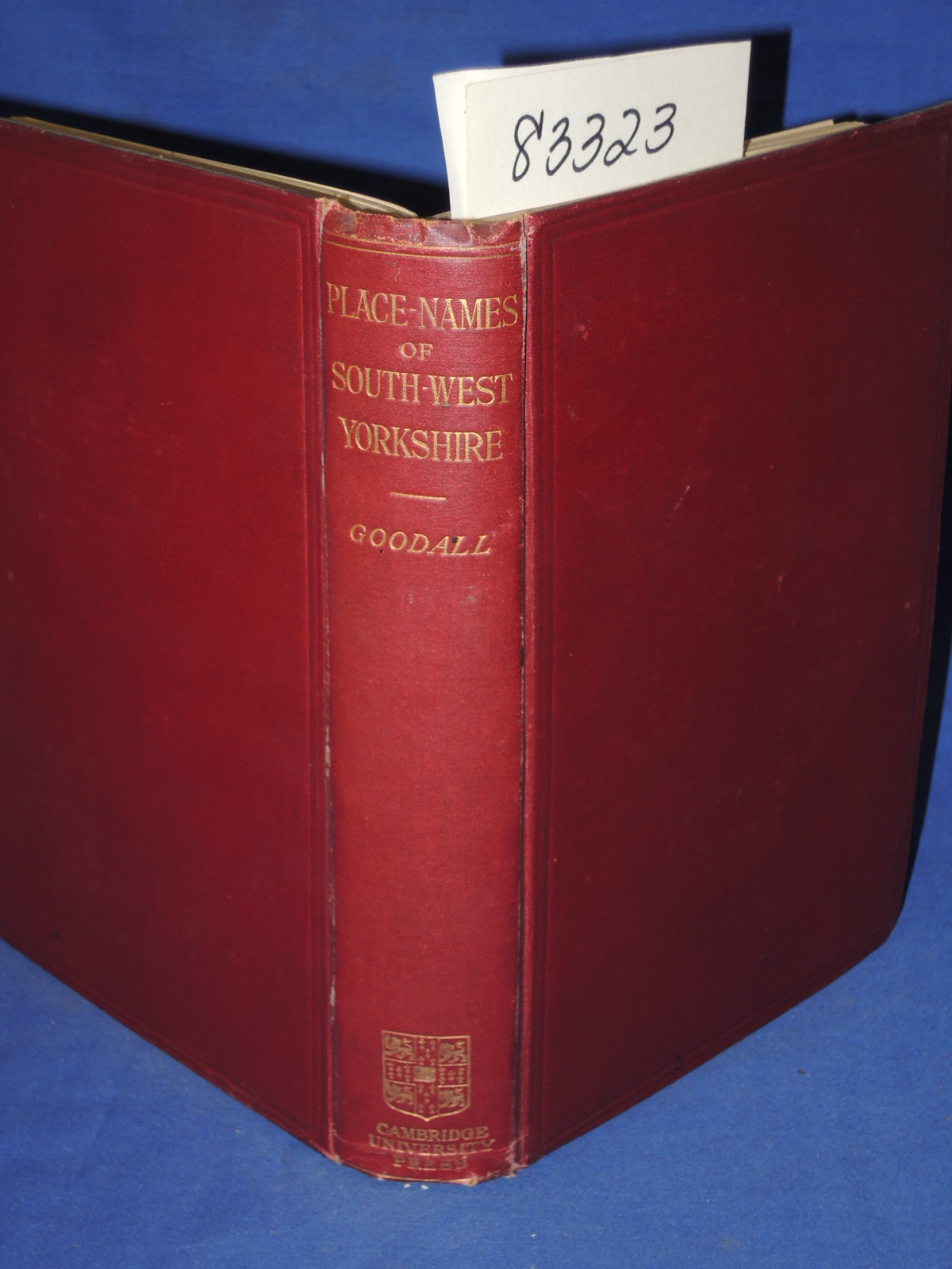 Goodall, Armitage: Place-Names of South-West Yorkshire