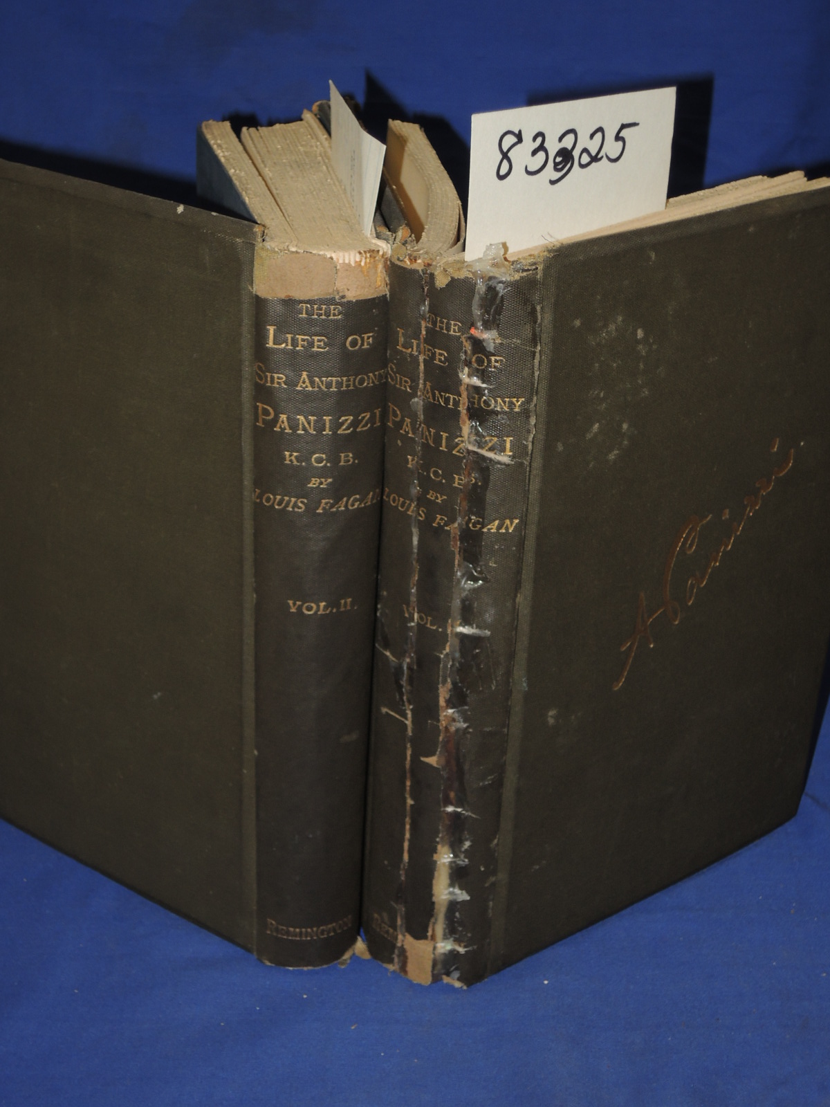 Fagan, Louis: The Life of Sir Anthony Panizzi, K. C. B. (2 vol. set)