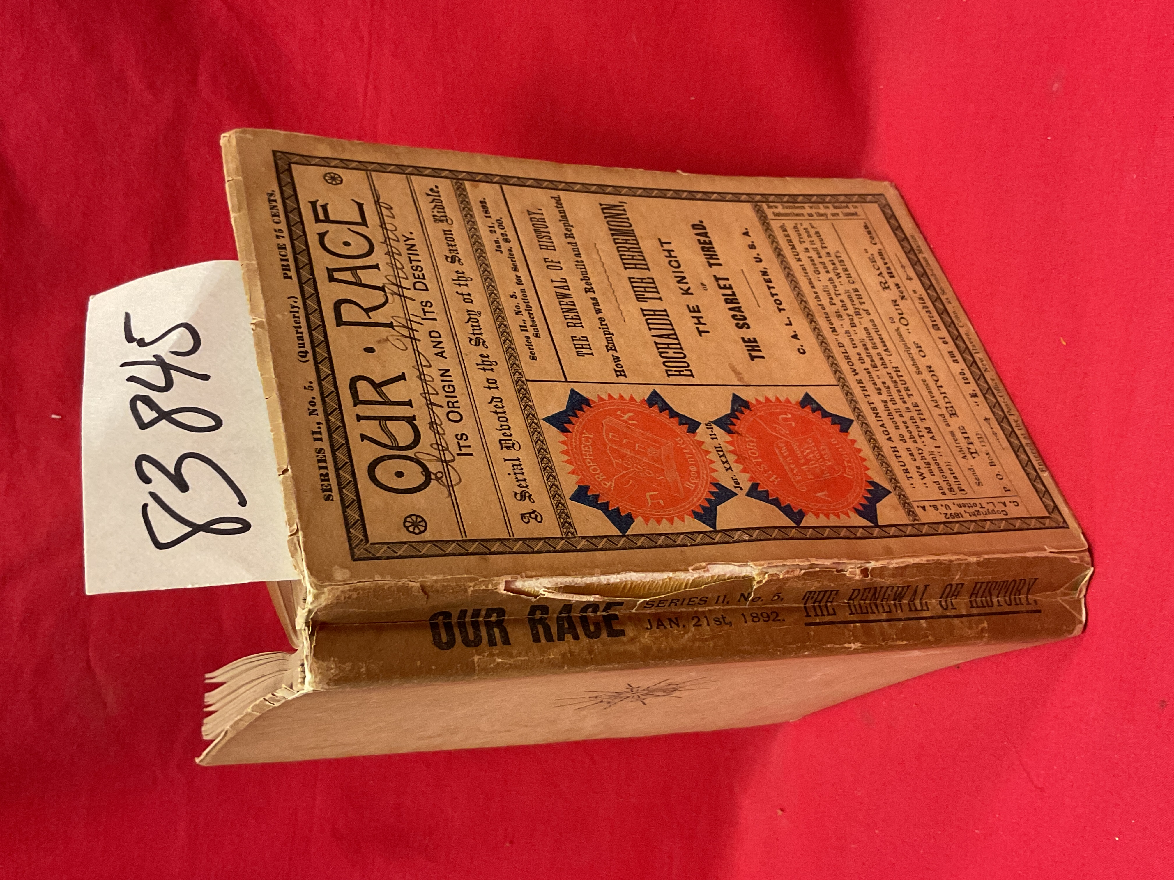 Totten, Charles A.L: Eochaidh the Heremonn OUR RACE THE KNIGHT OF THE SCARLET...