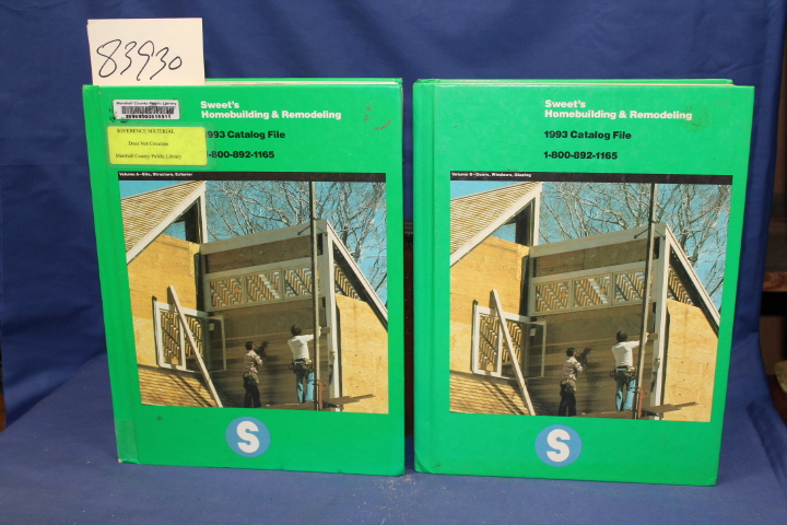 SWEET'S CATALOG: Sweet's Homebuilding & Remodeling (2 volume set)