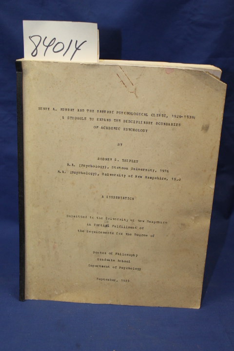 Triplet, Rodney: A Struggle To Expand The Disciplinary Boundries Of Academic ...