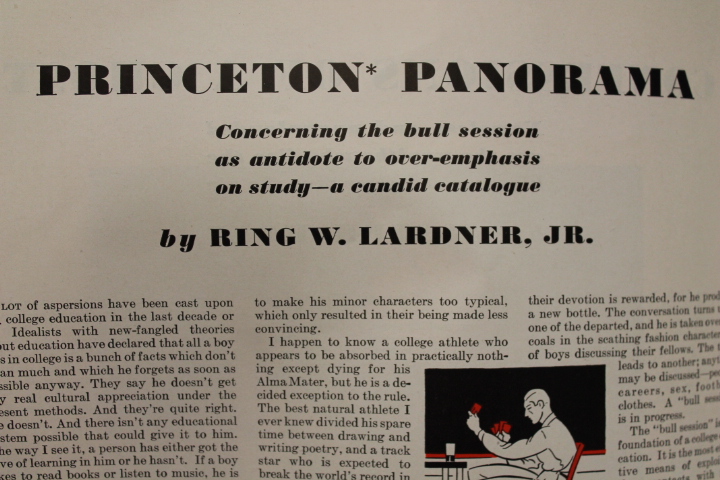 Lardner, Jr., Ring W.: Princeton Panorama: Story Article on Autumn ESQUIRE: T...