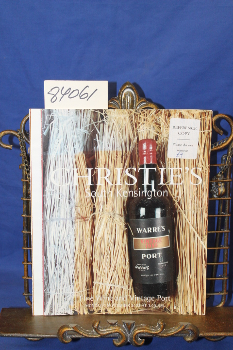 CHRISTIE'S: Christie's South Kensington Fine Wine And Vintage Port Auction Ca...