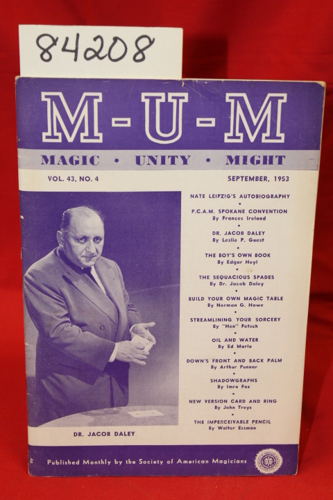 Ireland, Frances & Guest, Leslie P &...: M-U-M Magic Unity Might September, 1...