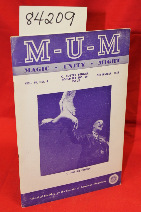 Poster Fenner, C. and Guest, Leslie P.: M-U-M Magic Unity Might September,195...