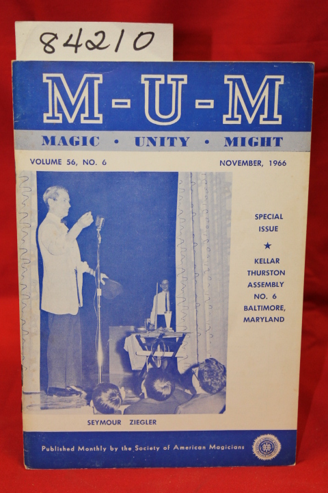 Gustafson, Richard L & Guest, Leslie...: M-U-M Magic Unity Might November, 19...
