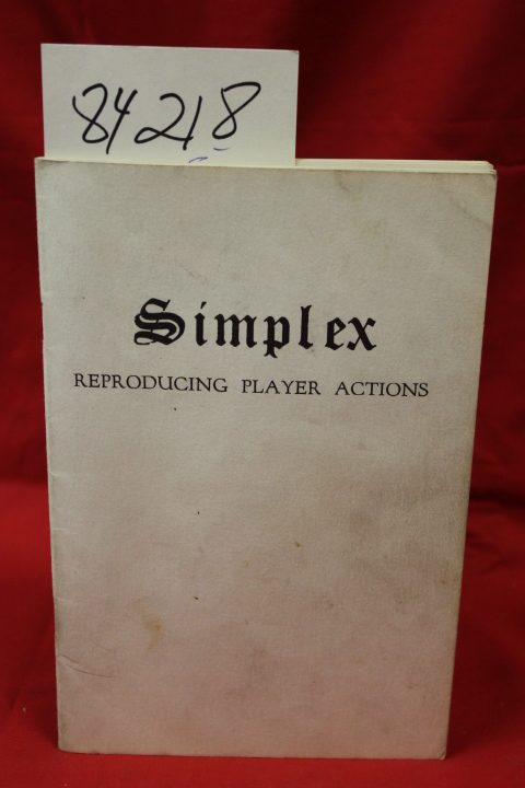 Simplex: Simplex Reproducing grand and upright Player Actions PIANO