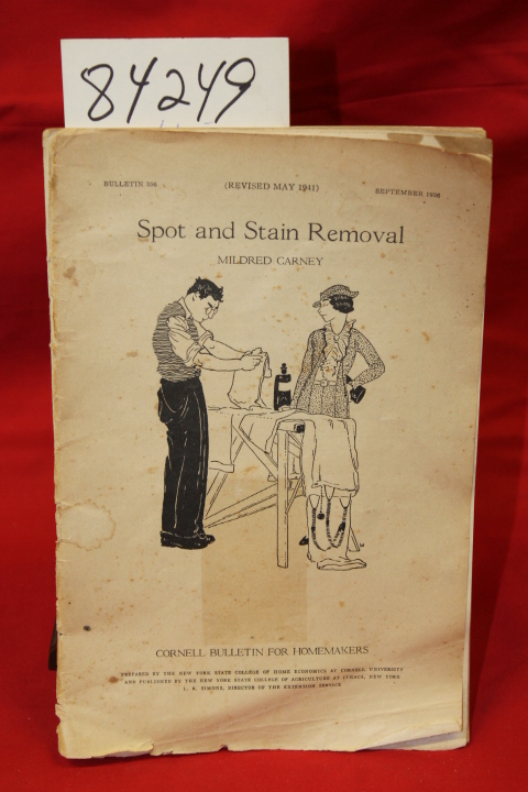 Carney, Mildred: Spot and Stain Removal Bulletin 356