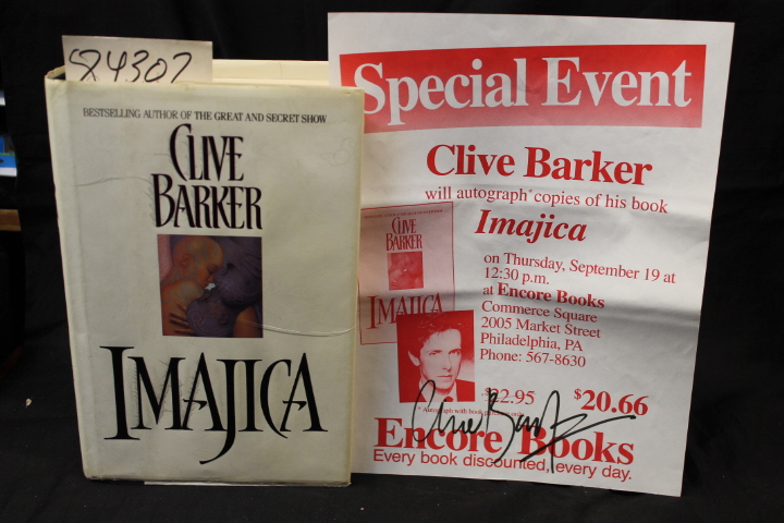 Barker, Clive: Imajica Signed & Special Event Flyer Signed
