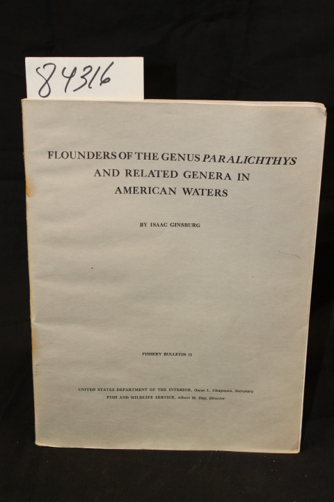 Ginsburg, Isaac: FLOUNDERS OF THE GENUS PARALICHTHYS AND RELATED GENERA IN AM...