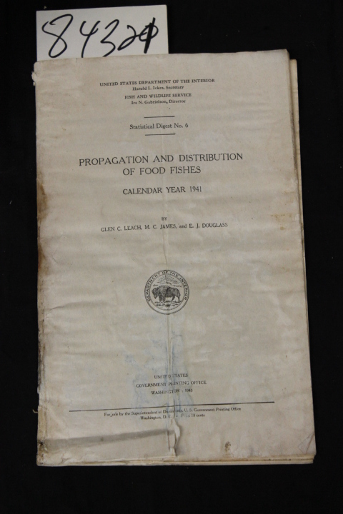 Leach, Glen C.; James, M.C.; Douglas...: PROPAGATION AND DISTRIBUTION OF FOOD...