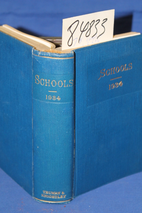 Trauman & Knightley: Schools - 1934 The Most Complete Directory of the School...