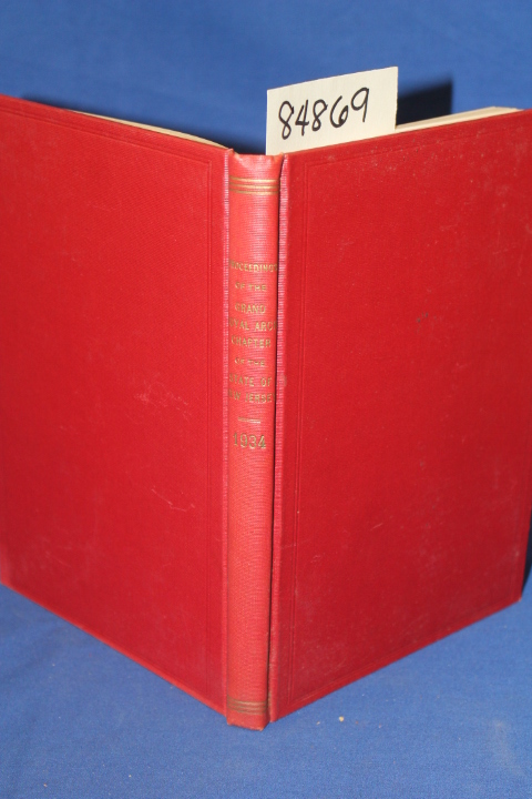Carter, Howard: Proceedings of the Grand Royal Arch Chapter of the State of N...