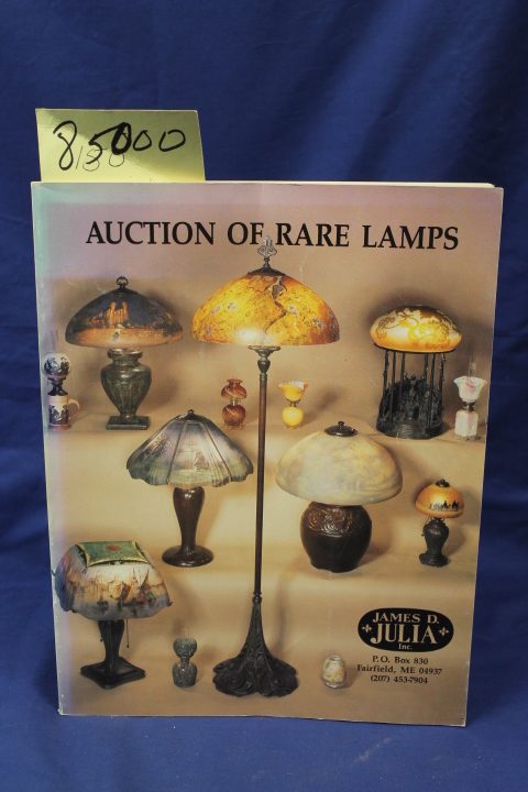 James D. Julia Inc: Auction of Rare Lamps Pairpoint & Handell Painted Lamp Sh...