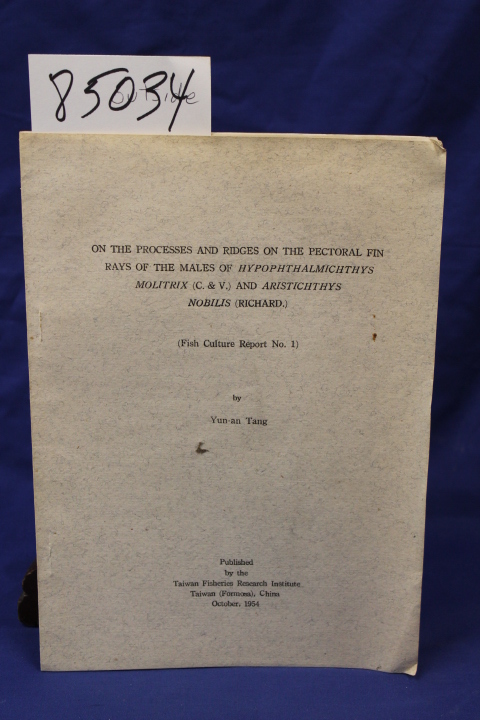Tang, Yun-an: ON THE PROCESSES AND RIDGES ON THE PECTORAL FIN RAYS OF THE MAL...