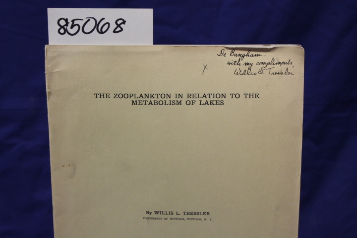 Tressler, Willis L.: THE ZOOPLANKTON IN RELATION TO THE METABOLISM OF LAKES