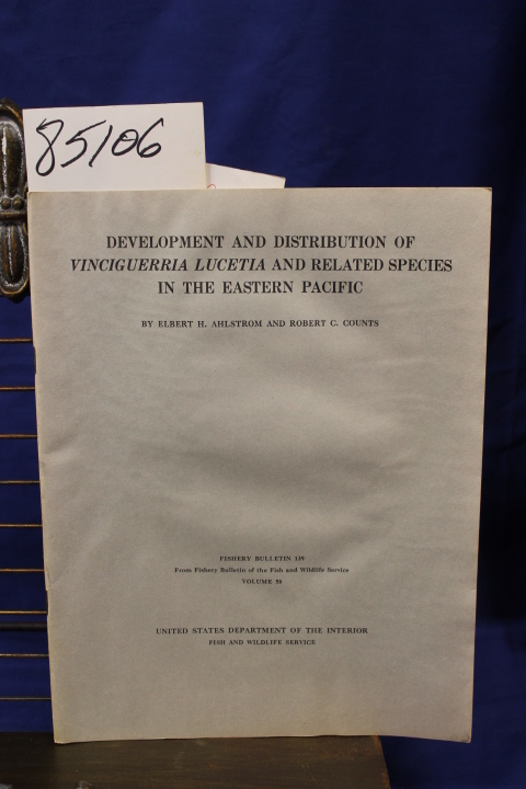 Ahlstrom, Elbert H. and Counts, Robe...: DEVELOPMENT AND DISTRIBUTION OF VINC...