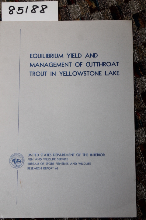 Benson, Norman G.; Bulkley, Ross V.;: Equilibrium yield and Management of Cut...