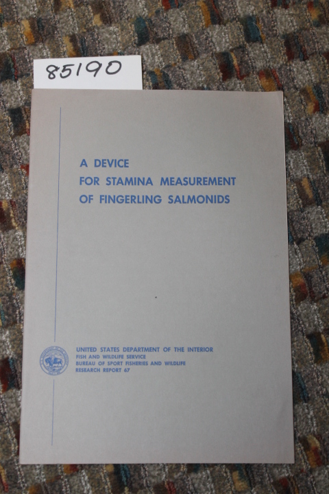 Thomas, Allan E.; Burrows, Roger E.;...: A Device for Stamina Measurement of ...