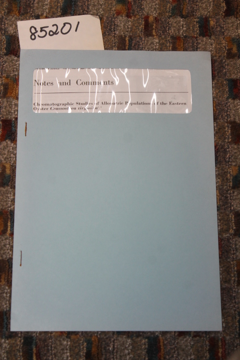 CHROMATOGRAPHIC STUDIES OF ALLOPATRI...: CHROMATOGRAPHIC STUDIES OF ALLOPATRI...