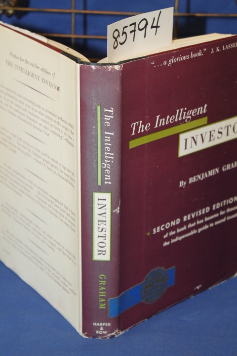 Graham, Benjamin: The Intelligent Investor A Book of Practical Counsel  1959 ...