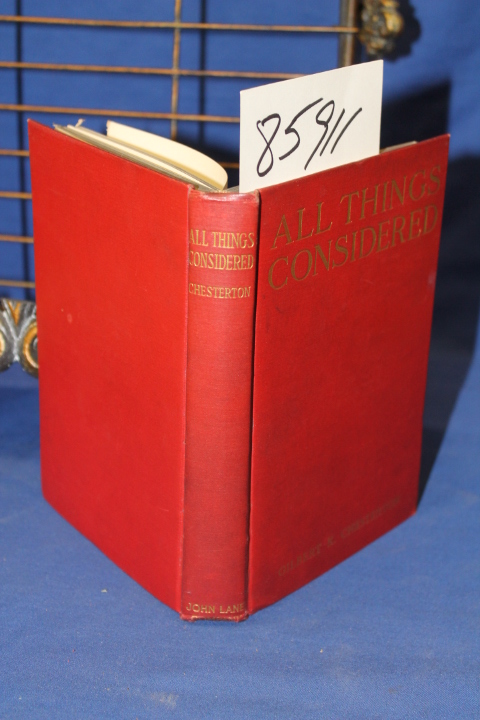 Chesterton, Gilbert  Keith (G.K.): All Things Considered