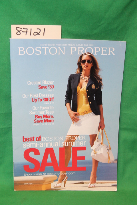 Boston Proper: Boston Proper Semi Annual  Summer  Sale 2007  Catalog