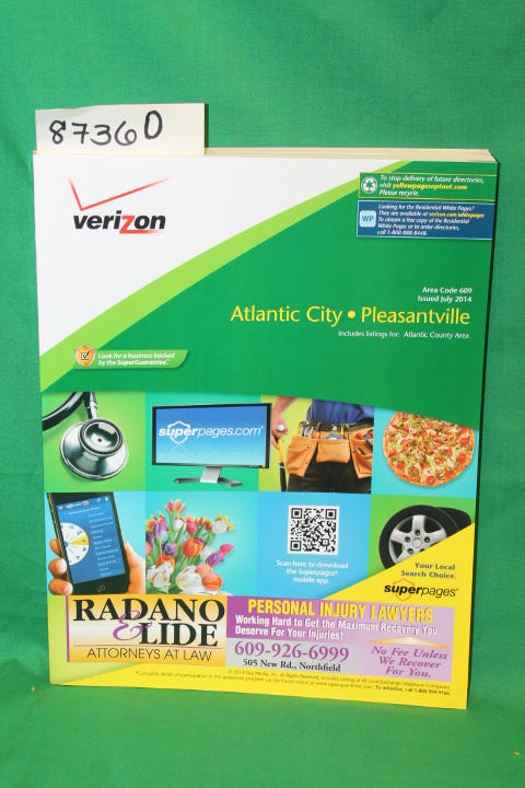 Verizon: Atlantic City Pleasantville Area Code 609 Issued July 2014 Yellowpag...