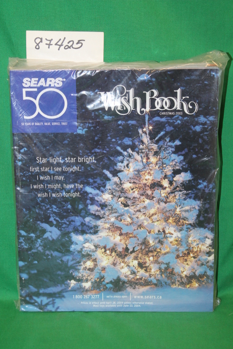 Sears Roebuck: Sears Christmas Wish Book 2003 Canada Catalog