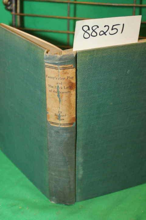 Shaw, George Bernard: Misalliance, The Dark Lady of the Sonnets, and Fanny's ...