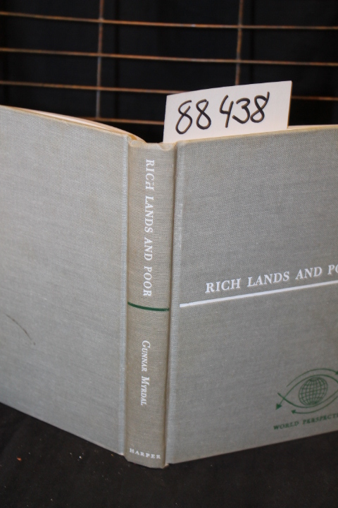 Myrdal, Gunnar: Rich Lands and Poor - The Road to World Prosperity