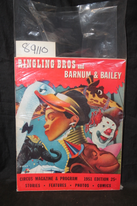 Dube, Harry S.: 1951 Ringling Bros. and Barnum & Bailey Circus Magazine & Pro...